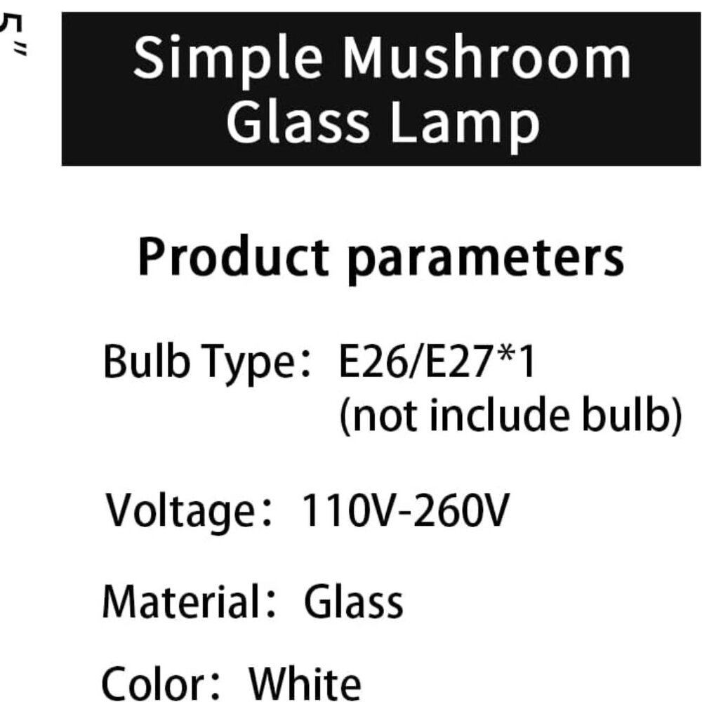Mushroom Lamp Retro Aesthetic Bedside Light Minimalist Home Decor - Picture 6 of 6